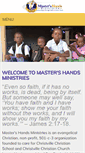 Mobile Screenshot of mastershandsministries.org